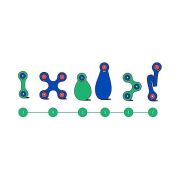 Clixo® joc magnetic de construit - itsy albastru & verde (18 piese)