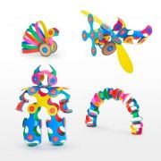 Clixo® joc magnetic de construit - modele cu rotite (72 piese)