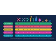 Clixo® joc magnetic de construit - super curcubeu (60 piese)