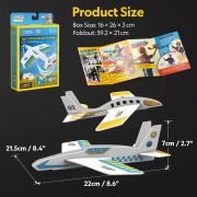 Cubic Fun - Puzzle 3D avioane care se intorc la 360 grade 20 piese ARTCUDS1121h