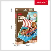 Cubic Fun - Puzzle 3D nava cu panze 33 piese ARTCUW3122h
