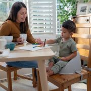 Ity by ingenuity - scaun de masa si booster my spot easy-clean, grey bbb16918