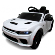 Masinuta electrica cu telecomanda, roti eva, varsta 1-5 ani, putere 90w, 107x68x53 cm, dodge srt r-sport - alb edeedidodgealb