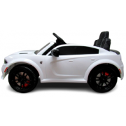 Masinuta electrica cu telecomanda, roti eva, varsta 1-5 ani, putere 90w, 107x68x53 cm, dodge srt r-sport - alb edeedidodgealb