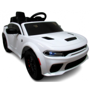 Masinuta electrica cu telecomanda, roti eva, varsta 1-5 ani, putere 90w, 107x68x53 cm, dodge srt r-sport - alb edeedidodgealb