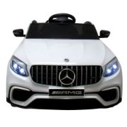 Masinuta electrica cu telecomanda 4 x 4, roti eva, mercedes amg glc 63s, varsta 3-6 ani, 115x61x55 cm, putere 180w r-sport - alb edeediglc63salb
