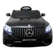 Masinuta electrica cu telecomanda 4 x 4, roti eva, varsta 3-6 ani, mercedes amg glc 63s, 115x61x55 cm, putere 180w r-sport - negru edeediglc63snegru