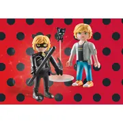 Playmobil-MIRACULOUS ADRIEN SI CAT NOIR ARTPM71337