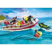 Playmobil-BARCA DE SALVARE CU SCUTER ACVATIC ARTPM71464
