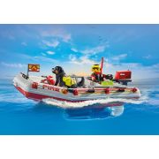 Playmobil-BARCA DE SALVARE CU SCUTER ACVATIC ARTPM71464