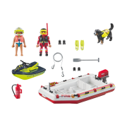 Playmobil-BARCA DE SALVARE CU SCUTER ACVATIC ARTPM71464