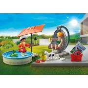 Playmobil-DISCTRACTIE LA PISCINA IN CURTE ARTPM71476