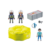 Playmobil-POMPIER CU SALTEA DE AER ARTPM71465
