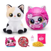 Pets Alive - Jucarie de plus interactiva pisica cu accesorii supriza, Smitten Kittens BKF9541