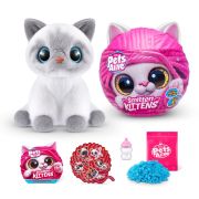 Pets Alive - Jucarie de plus interactiva pisica cu accesorii supriza, Smitten Kittens BKF9541