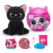 Pets Alive - Jucarie de plus interactiva pisica cu accesorii supriza, Smitten Kittens BKF9541
