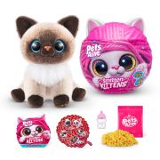Pets Alive - Jucarie de plus interactiva pisica cu accesorii supriza, Smitten Kittens BKF9541