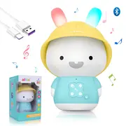 Alilo Baby Bunny - Iepuras interactiv cu povesti si cantece, albastru, RO/EN BKFG9S+Blue