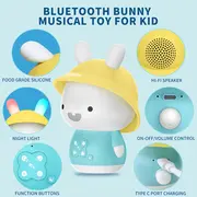 Alilo Baby Bunny - Iepuras interactiv cu povesti si cantece, albastru, RO/EN BKFG9S+Blue