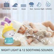 Alilo Baby Bunny - Iepuras interactiv cu povesti si cantece, albastru, RO/EN BKFG9S+Blue