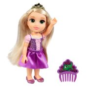 Disney Princess - Papusa cu sclipici si pieptene, 15 cm BKF218624
