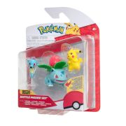 Pokemon - Set 3 figurine de actiune, (Pikachu #2 & Horsea & Ivysaur) S16 BKFPKW3049