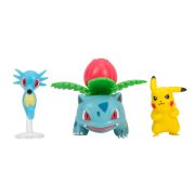 Pokemon - Set 3 figurine de actiune, (Pikachu #2 & Horsea & Ivysaur) S16 BKFPKW3049