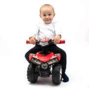 ATV copii, Baby Mix, Masinuta, Cu lumini si muzica, Fara pedale, 60 x 38 x 42 cm, Red BYN12932
