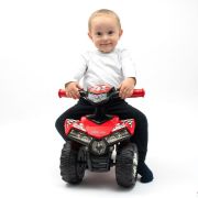 ATV copii, Baby Mix, Masinuta, Cu lumini si muzica, Fara pedale, 60 x 38 x 42 cm, Red BYN12932