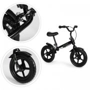 Bicicleta fara pedale cu frana de mana si roti din spuma eva ecotoys ym-bb-3 - negru edeediym-bb-3negru