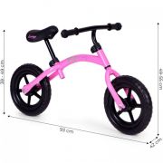 Bicicleta fara pedale cu roti din spuma eva ecotoys ym-bb-13 - roz edeediym-bb-13roz