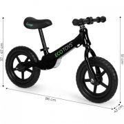 Bicicleta fara pedale cu roti din spuma eva ecotoys ym-bb-17 - negru edeediym-bb-17negru