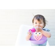 Dispozitiv de hranire, Nuby pentru fructe si legume, Include capac de protectie, 6+ luni, Mov BYNID5397PINK