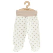 Pantalonasi, New Baby, Cu botosei, Marime 56, Din bumbac 100%, Classic II Beige Stars BYN54234