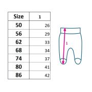 Pantalonasi, New Baby, Cu botosei, Marime 56, Din bumbac 100%, Classic II Grey with stars BYN34906
