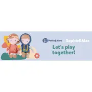 Papusa, Petite&Mars, Sophie 14 x 34 cm, 0 luni+, Ambalaj cu mini puzzle din carton, 35 cm, Roz BYN620520