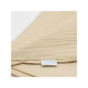 Paturica moale bebe, New Baby, 80x100 cm, Din muselina, 100% bumbac certificat Oeko Tex Standard 100, Beige BYN54364