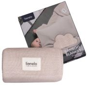 Paturica multifunctionala, Lionelo, Din bambus, Cu proprietati de termoreglare, Antibacteriana, Antifungica, Antialergice, Lavabila la masina de spalat, 100x75 cm, Bej BYNLO-BAMBOO_BLANKET_BEIGE_SAND