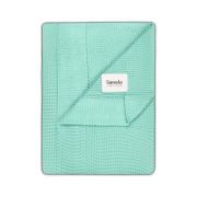 Paturica multifunctionala, Lionelo, Din bambus, Cu proprietati de termoreglare, Antibacteriana, Antifungica, Antialergice, Lavabila la masina de spalat, 100x75 cm, Verde BYNLO-BAMBOO_BLANKET_GREEN_MINT
