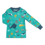 Pijama 100% bumbac organic, Under the Sea, 5-6 ani BBXCJ-PJ79-116