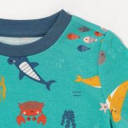 Pijama 100% bumbac organic, Under the Sea, 8-9 ani BBXCJ-PJ79-134