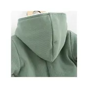 Salopeta de iarna, New Baby, Pentru bebelusi, Cu gluga, Marime 56, Din bumbac si elastan, Cu captuseala din polar, Frosty Mint BYN53759