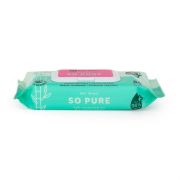 Servetele umede, Petite&Mars, 56 de bucati, Multifunctionale, Din bambus, Fara parfum, Ideale pentru pielea sensibila a bebelusului, Alb BYN305100