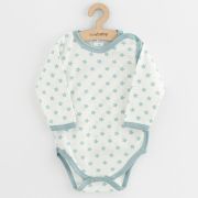 Set 3 piese, New Baby, Classic II, Include 3 body-uri cu maneca lunga, Marime 62, Din bumbac 100%, Blue BYN54468