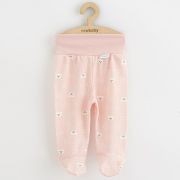 Set 3 piese, New Baby, Classic II, Include 3 perechi de pantalonasi cu botosei, Marime 62, Din bumbac 100%, Pink BYN54274