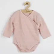 Set 7 piese, New Baby, Include body cu maneca lunga, bluza, pantalonasi cu botosei, salopeta fara maneci, caciulita, manusi, botosei, Marime 56, Din bumbac 100%, I am Pink BYN49099