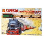 Trenulet Express Transsiberian cu lumini, gara si tunel
