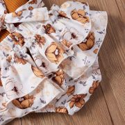 Costumas cu tricou maro - floricele mbxgsuc531-de