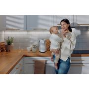 Espressor pentru lapte praf, Lionelo, Baby Presto, Functie declorizare si dozare a apei, Cu afisaj digital LED, Cu rezervor de 2 L, Alb BYNLOC-BABYPRESTO