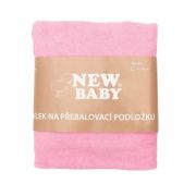 Husa, New Baby, Universala, Pentru saltea de infasat, Cu elastic, Din bumbac terry, Placut la atingere, 50x70 cm, 0 luni+, Pink BYN43925